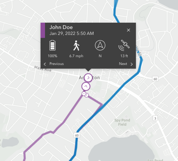 ArcGIS Track Viewer — hero detail
